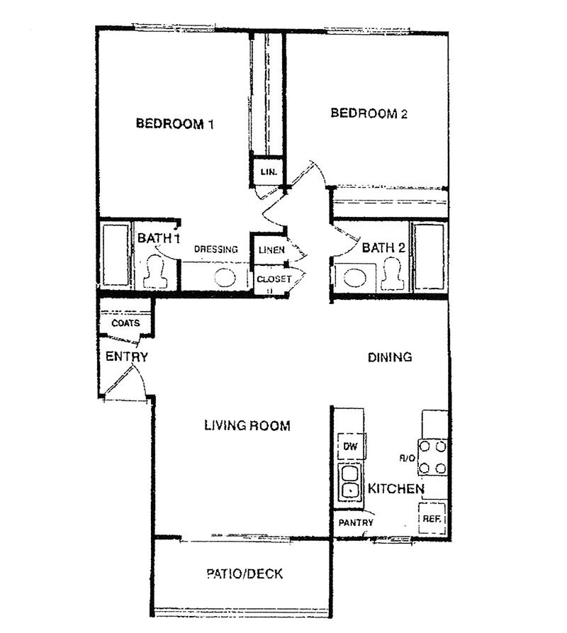 2x2 Floor Plan 3